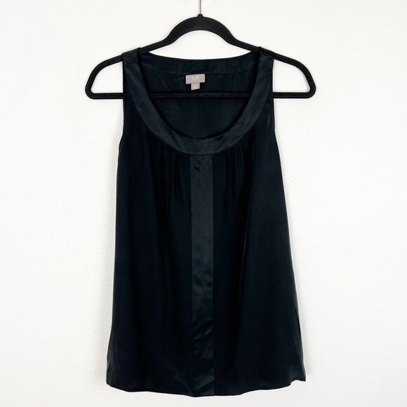J. Jill Tops - J.Jill Blouse 100% Silk Soft Sleeveless Lightweight Luxury Charcoal Black Small
